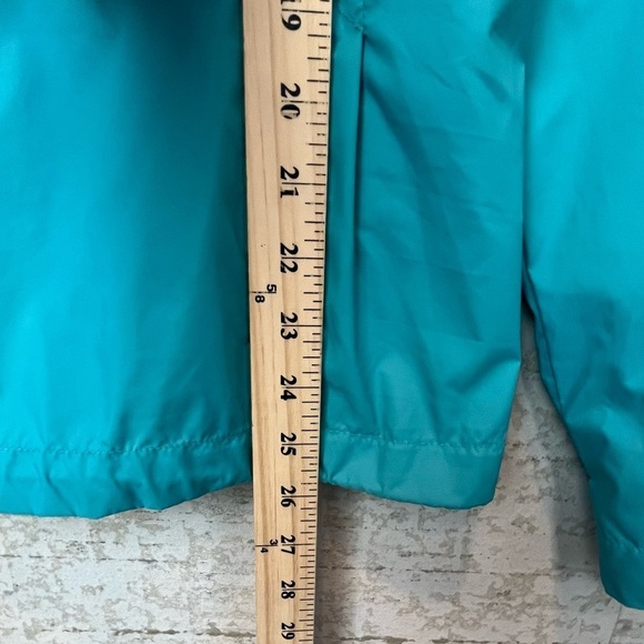 Columbia Nylon Blue Rain Wind Coat Large Packable - Picture 15 of 16